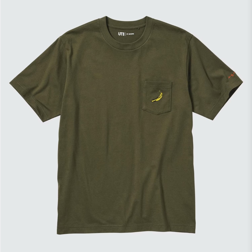 Uniqlo NY POP ART Graphic tshirt featuring Andy Warhol’s banana design